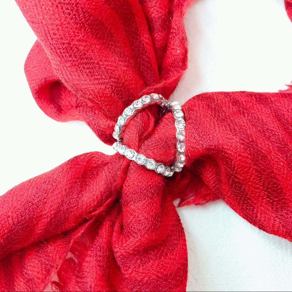 Rhinestones Simple Scarf Ring